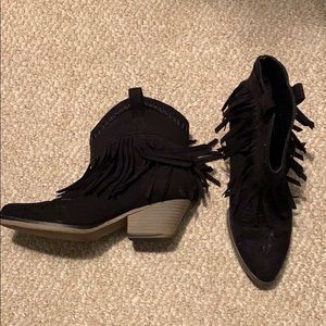 Black cowboy heel